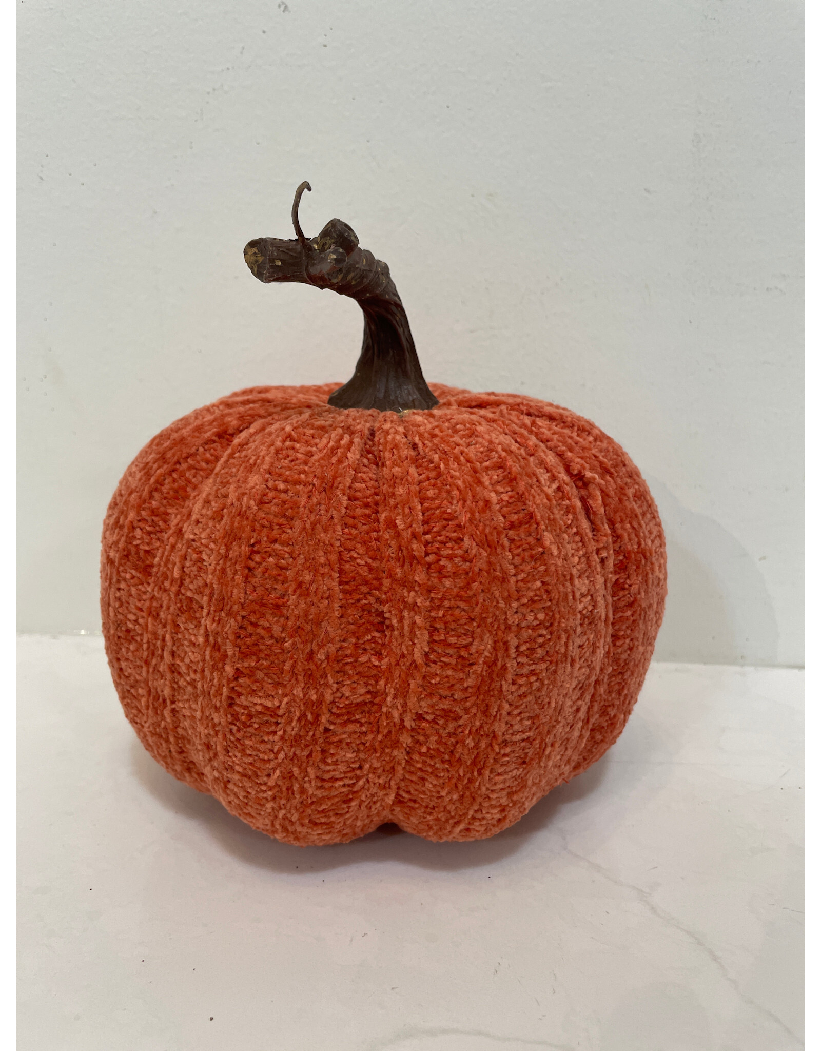 Christmas Forever Medium Fabric Pumpkin - Orange