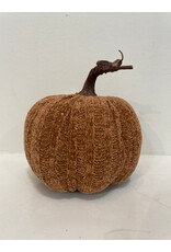 Christmas Forever Medium Fabric Pumpkin - Light Brown
