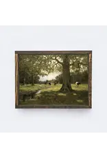 Framed Cows in Pasture - 13X19
