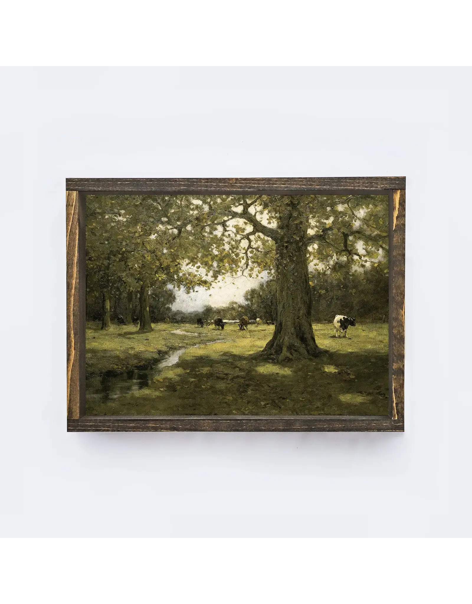 Framed Cows in Pasture - 13X19