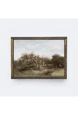 Framed Apple Orchard Painting - 13X19