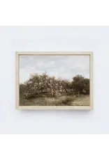 Framed Apple Orchard Painting - 13X19