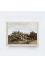 Framed Apple Orchard Painting - 9X12