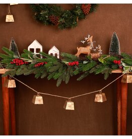Blitzen Square Bell Garland