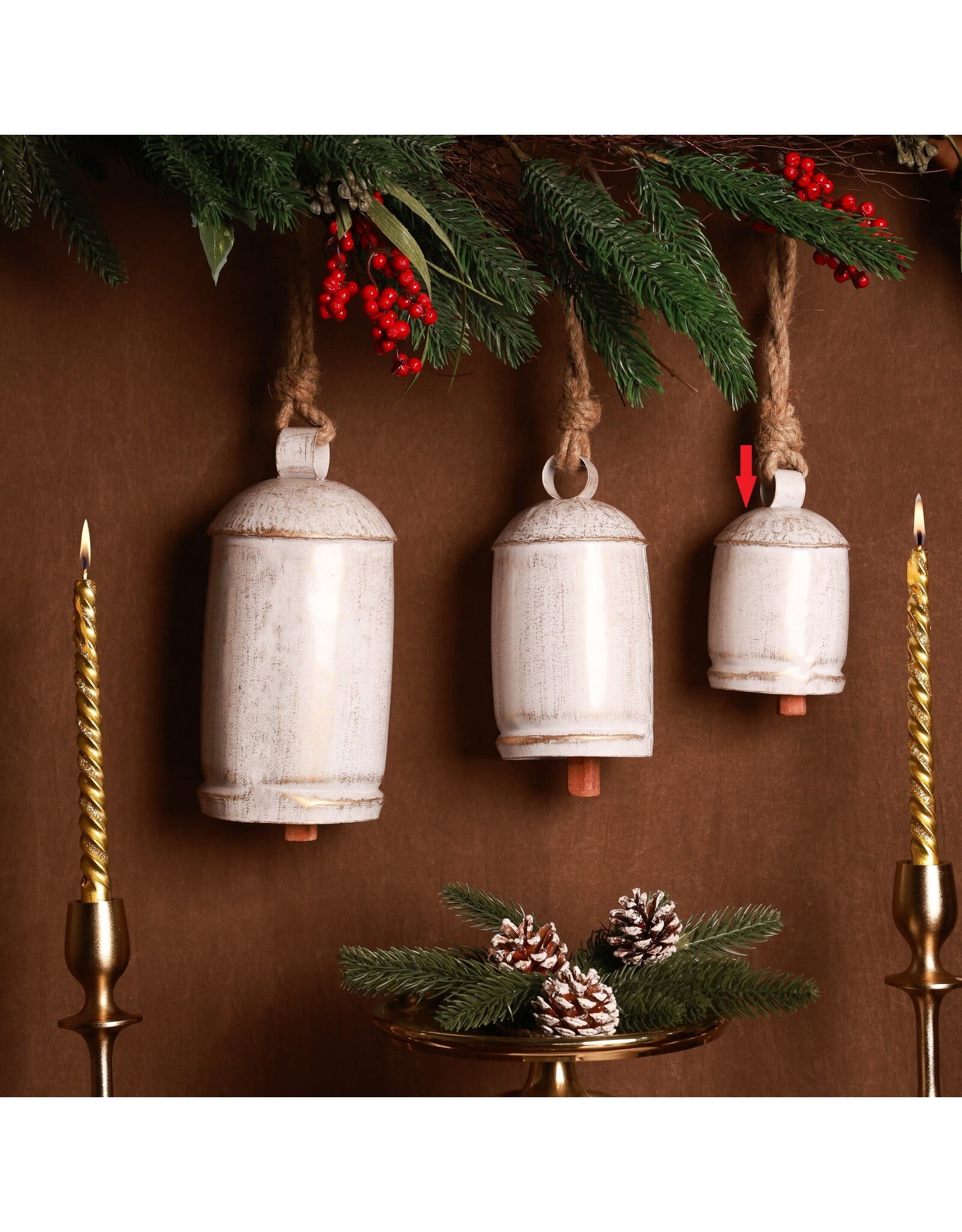 Blitzen Long White Bell - small