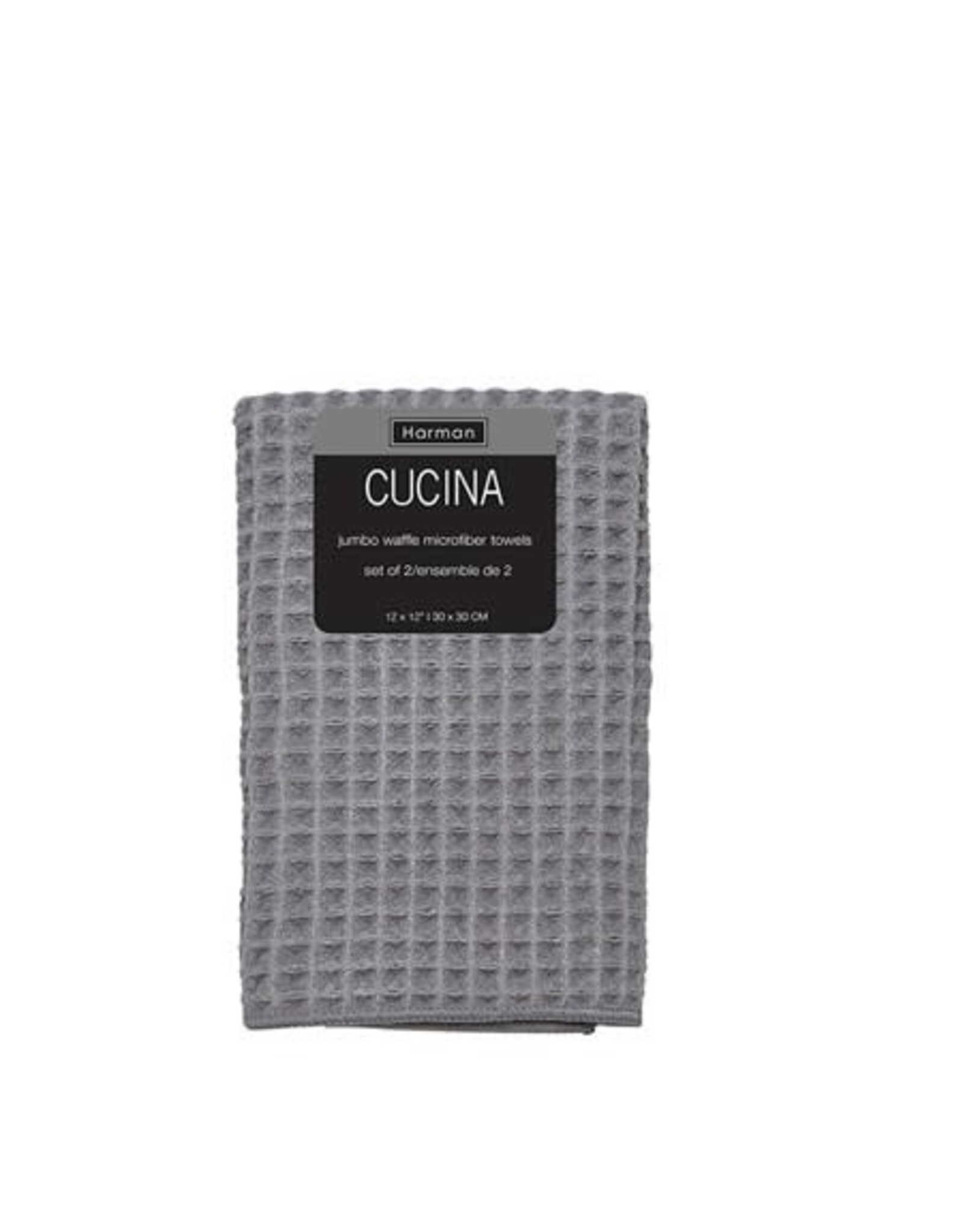 Cucina Kitchen Towel - Grey, set of 2