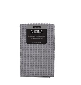 Cucina Kitchen Towel - Grey, set of 2