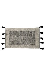 Black Bordered Accent Rug