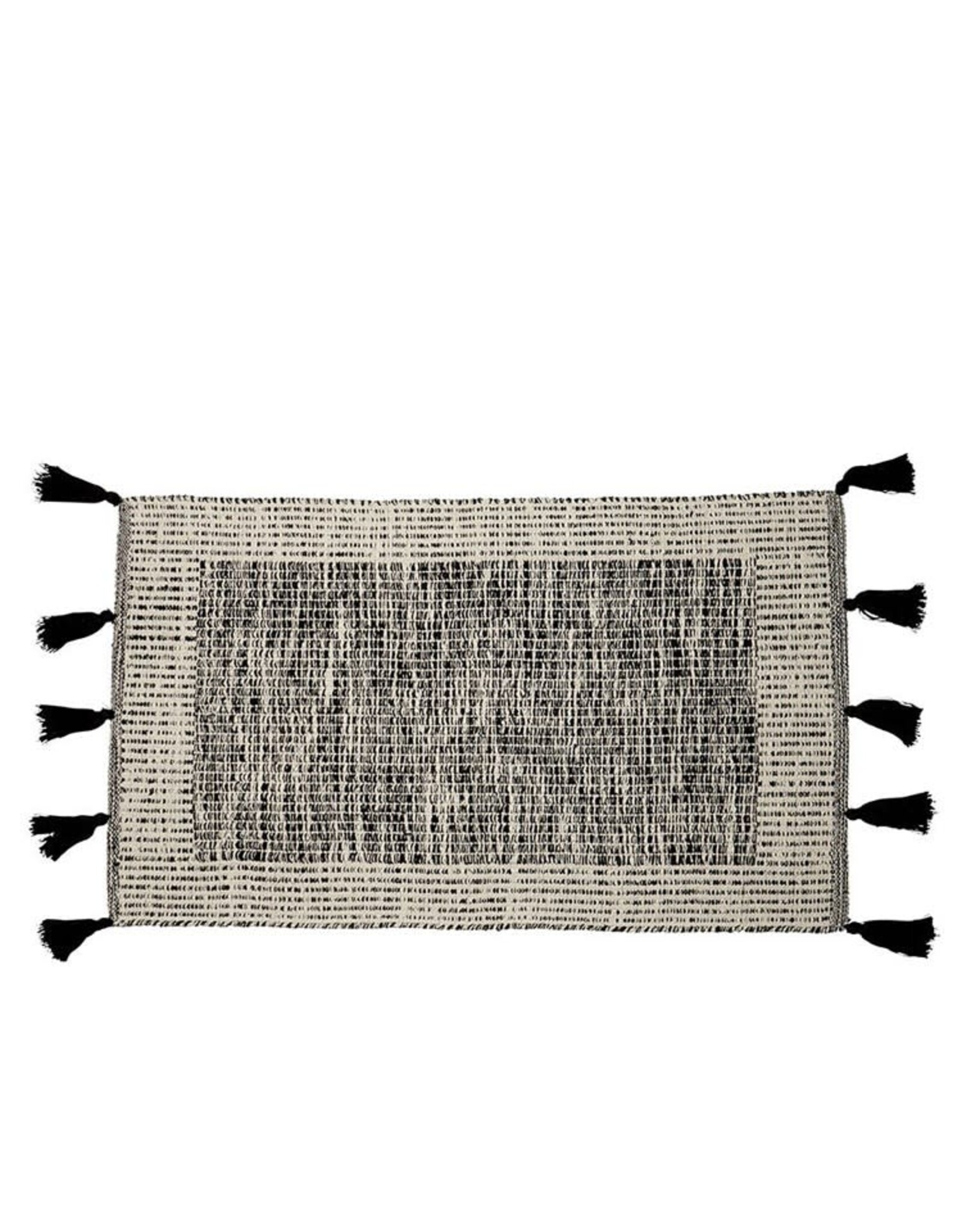 Black Bordered Accent Rug
