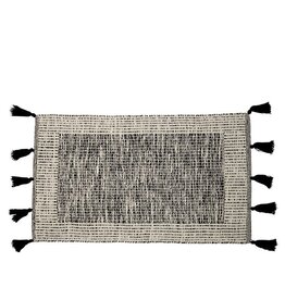 Black Bordered Accent Rug