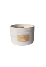 White Ceramic Candle -fresh cotton