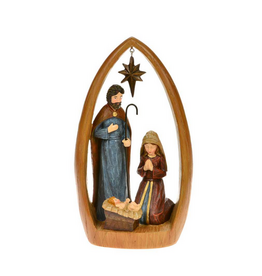 Holy Family Under Wooden Arch