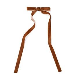 Brown Velvet Bow