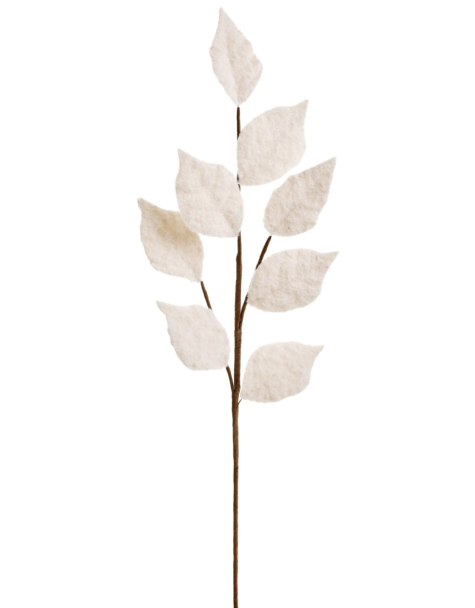 Brushed Leaves Branch - beige