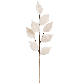 Brushed Leaves Branch - beige