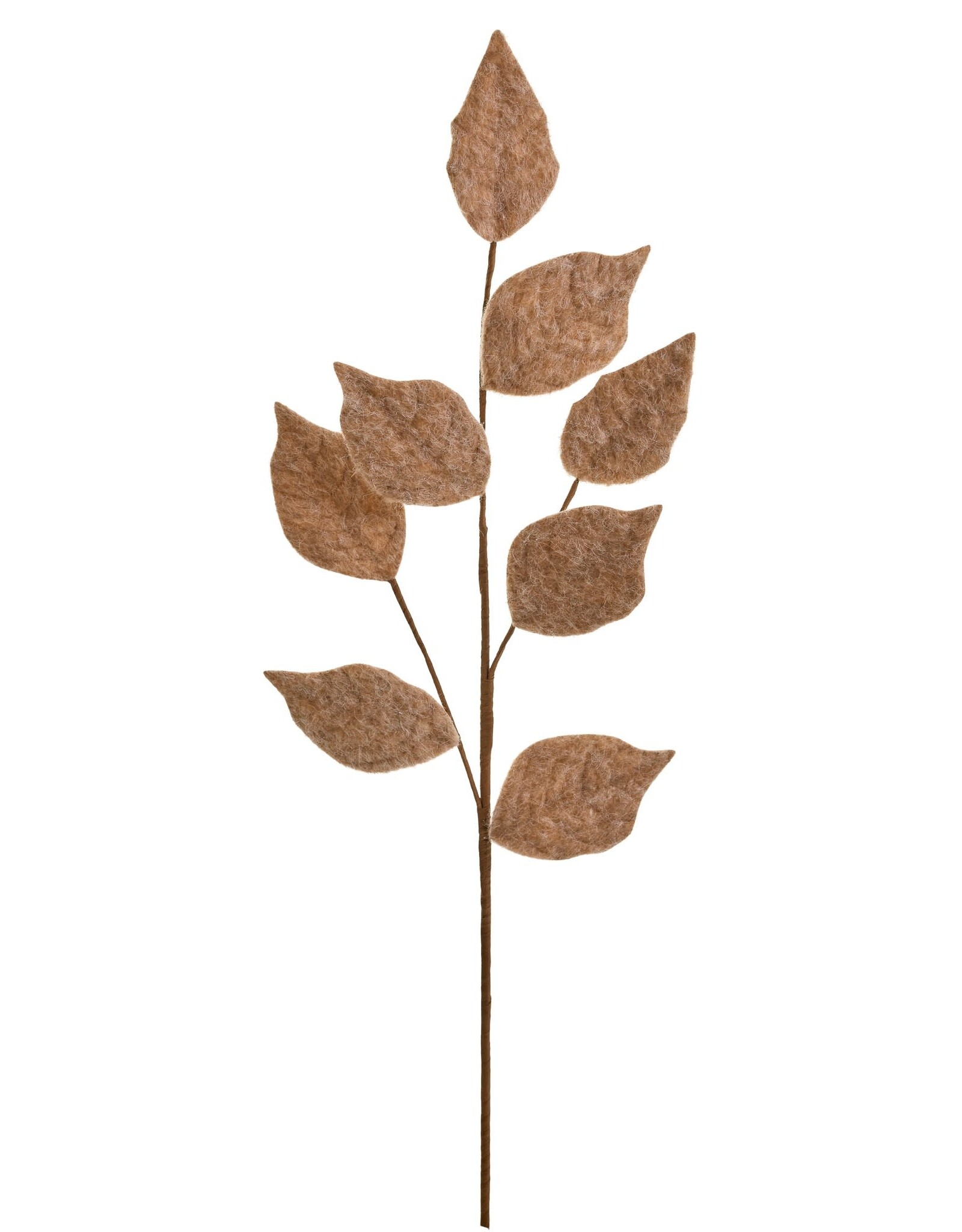 Brushed Leaves Branch - brown