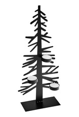 Black Metal Tree Candle Holder