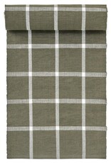 Checkered Table Runner - sage green