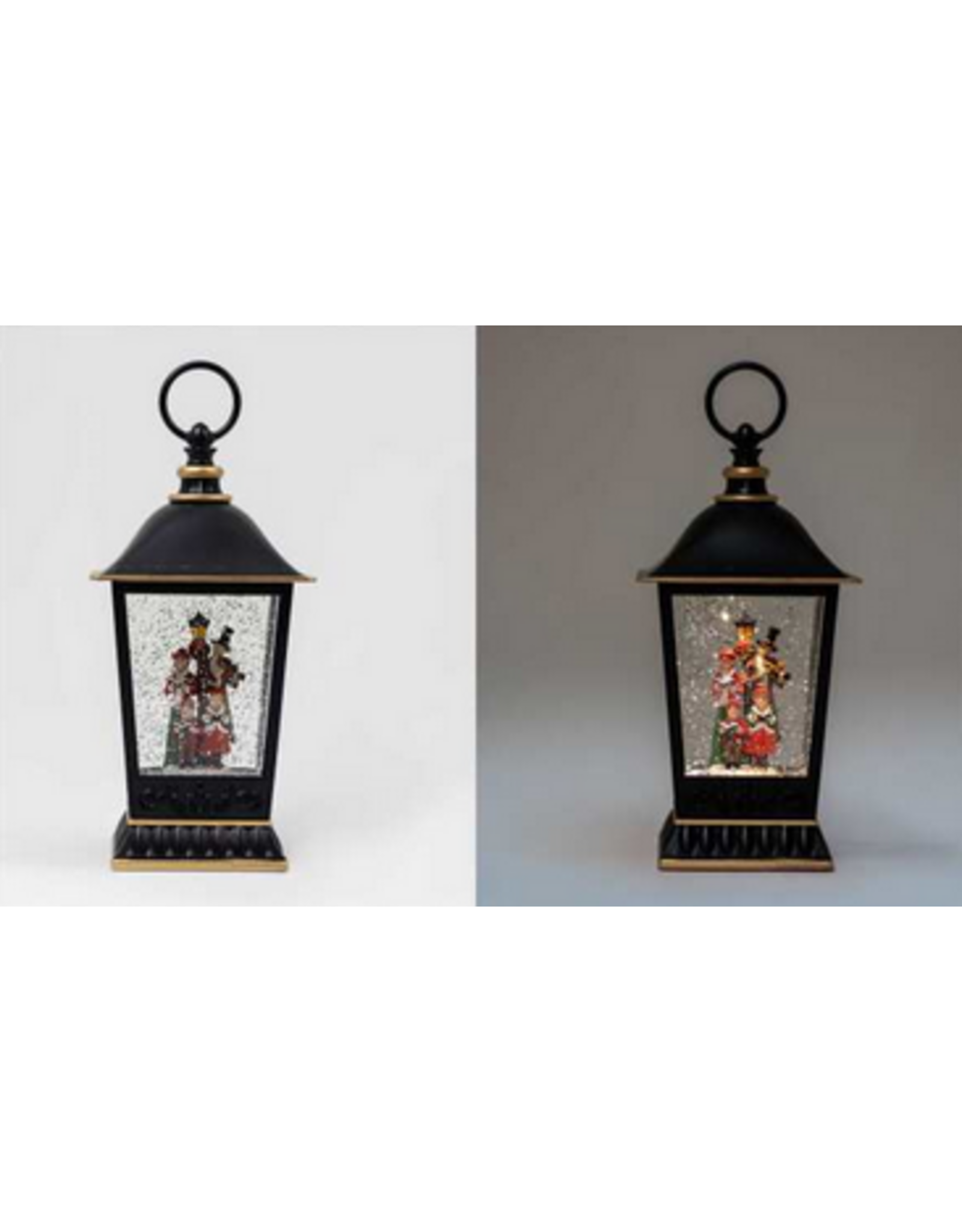 Black Lantern Snowglobe - Carolers (BOX)