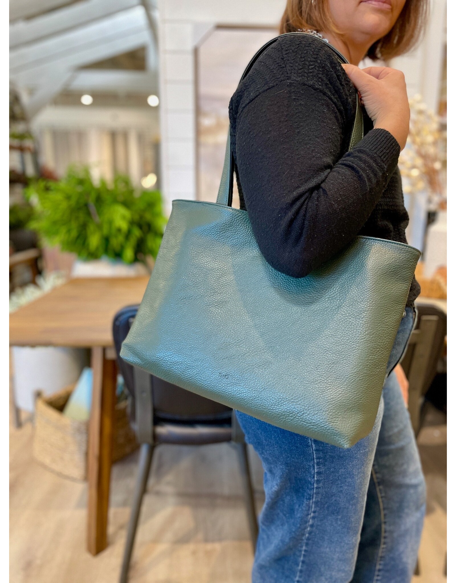 Lois 3-in-1 Reversible Tote - Black/Green