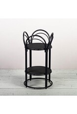 Black Wicker Planter Stand