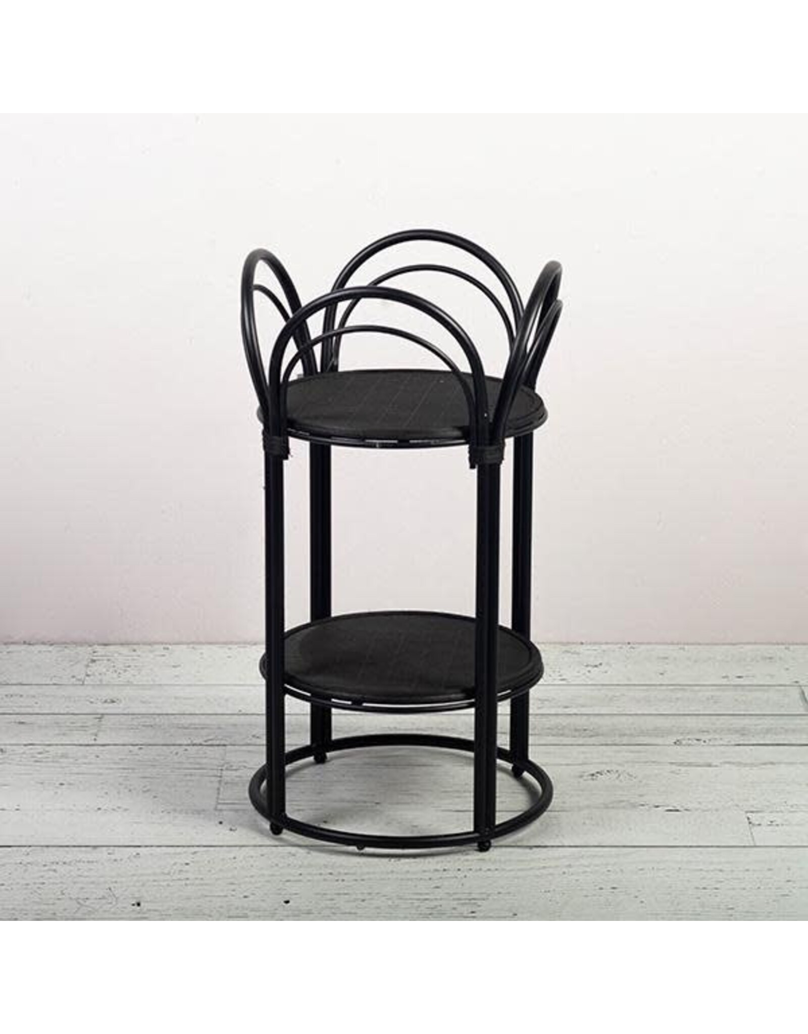 Black Wicker Planter Stand