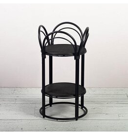 Black Wicker Planter Stand