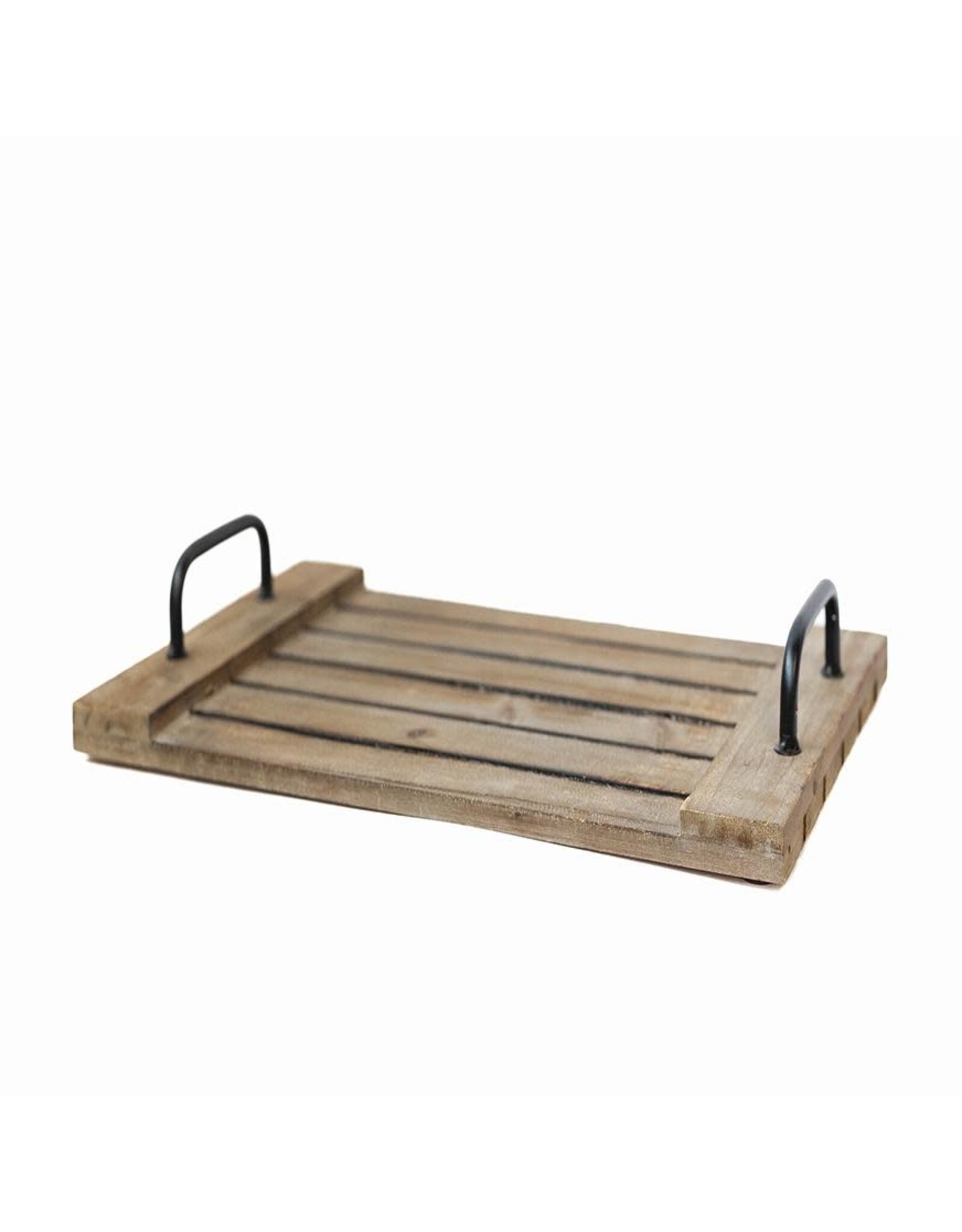Wooden Plank Tray with Handles