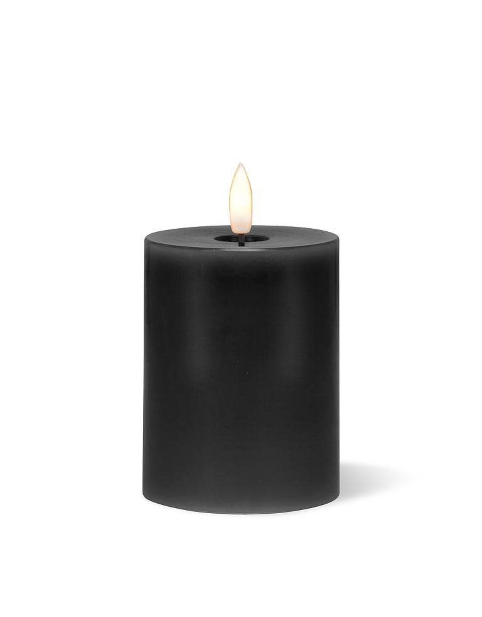 Black LED Pillar Candle - 3X4"