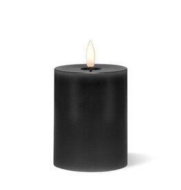 Black LED Pillar Candle - 3X4"