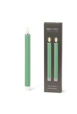 Sage LED Taper Candle - set of 2