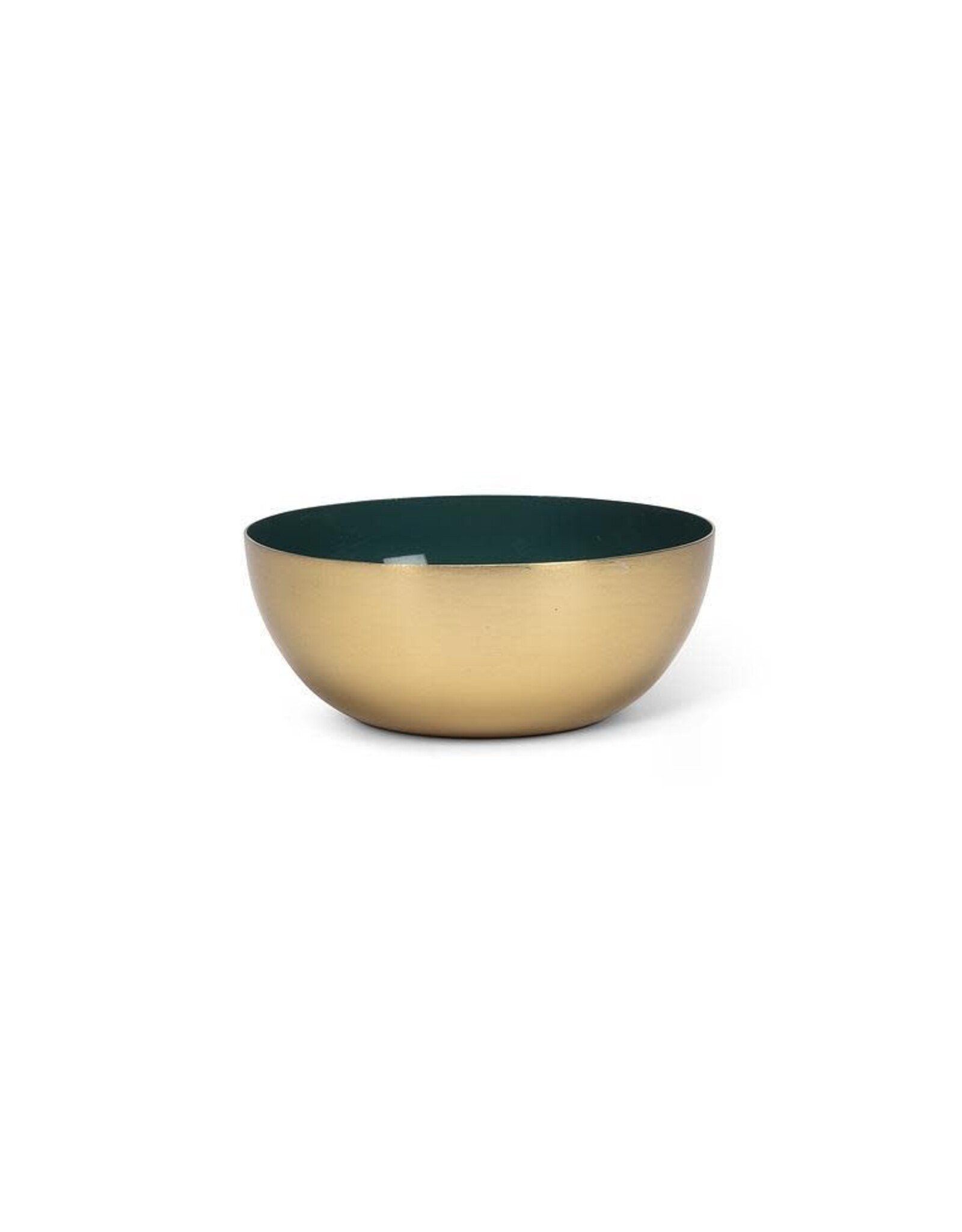 Mini Enamel Bowl - Teal Interior