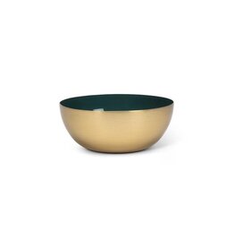 Mini Enamel Bowl - Teal Interior