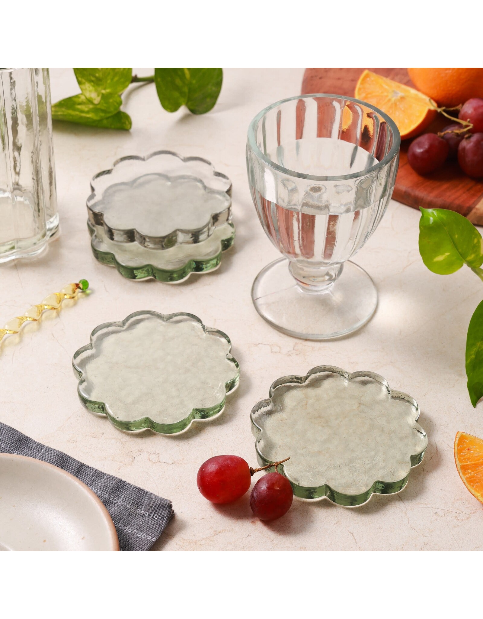 Daisy coaster - set of 4