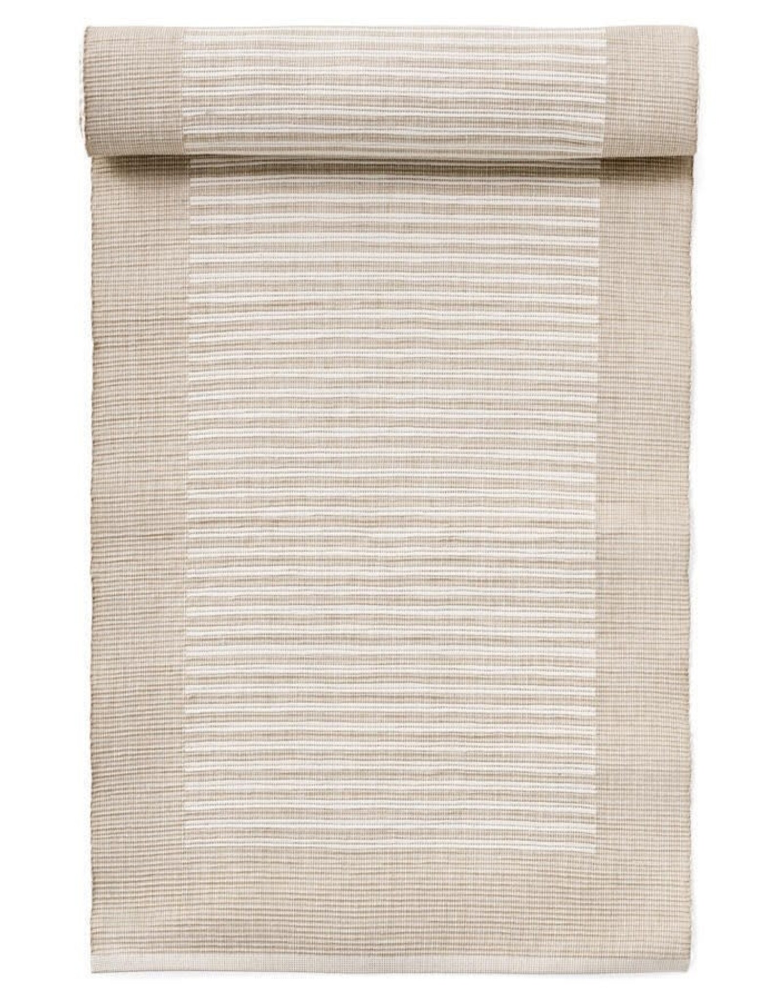 Beige Bordered Table Runner