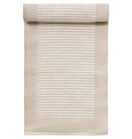 Beige Bordered Table Runner