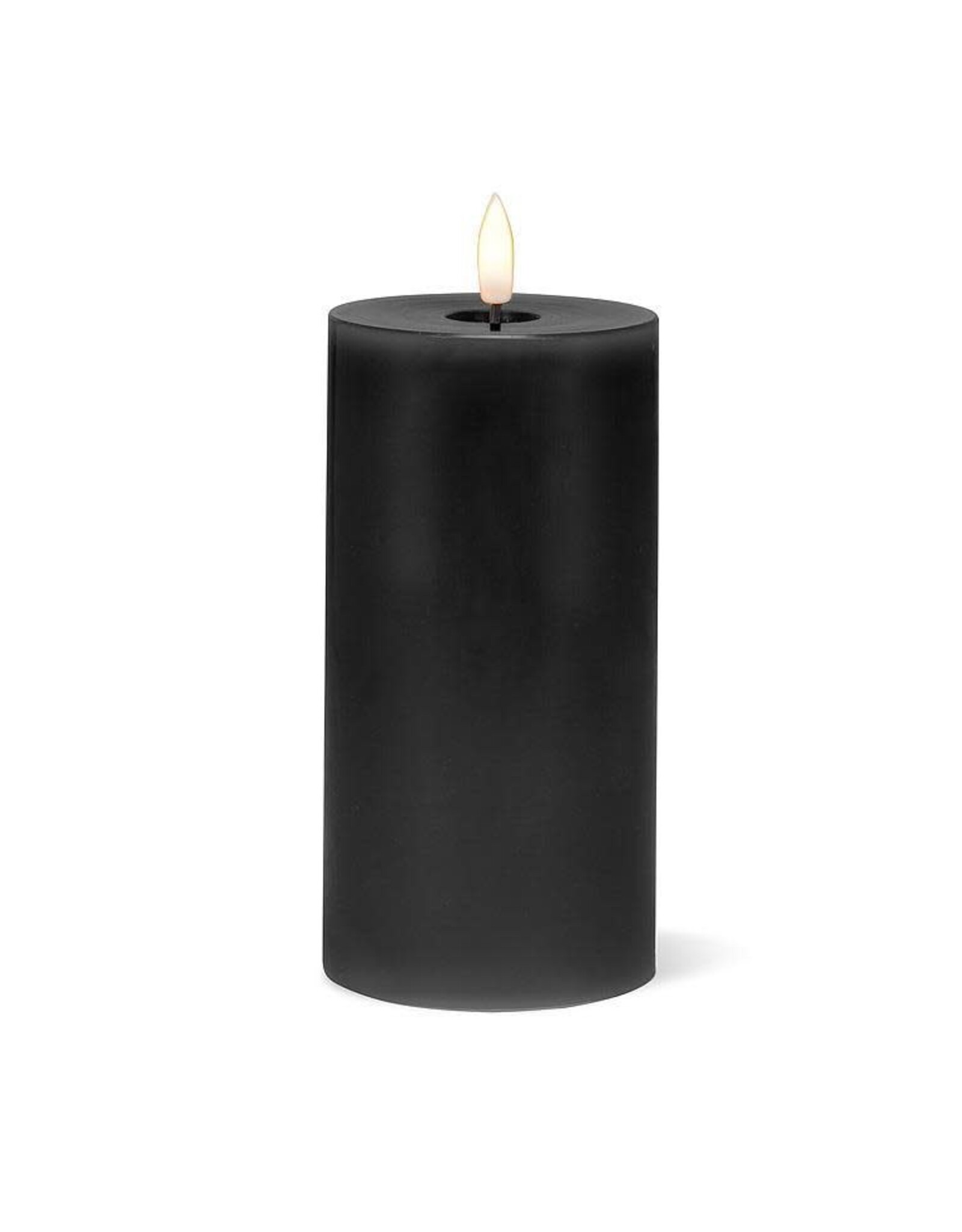 Black LED Pillar Candle - 3X6