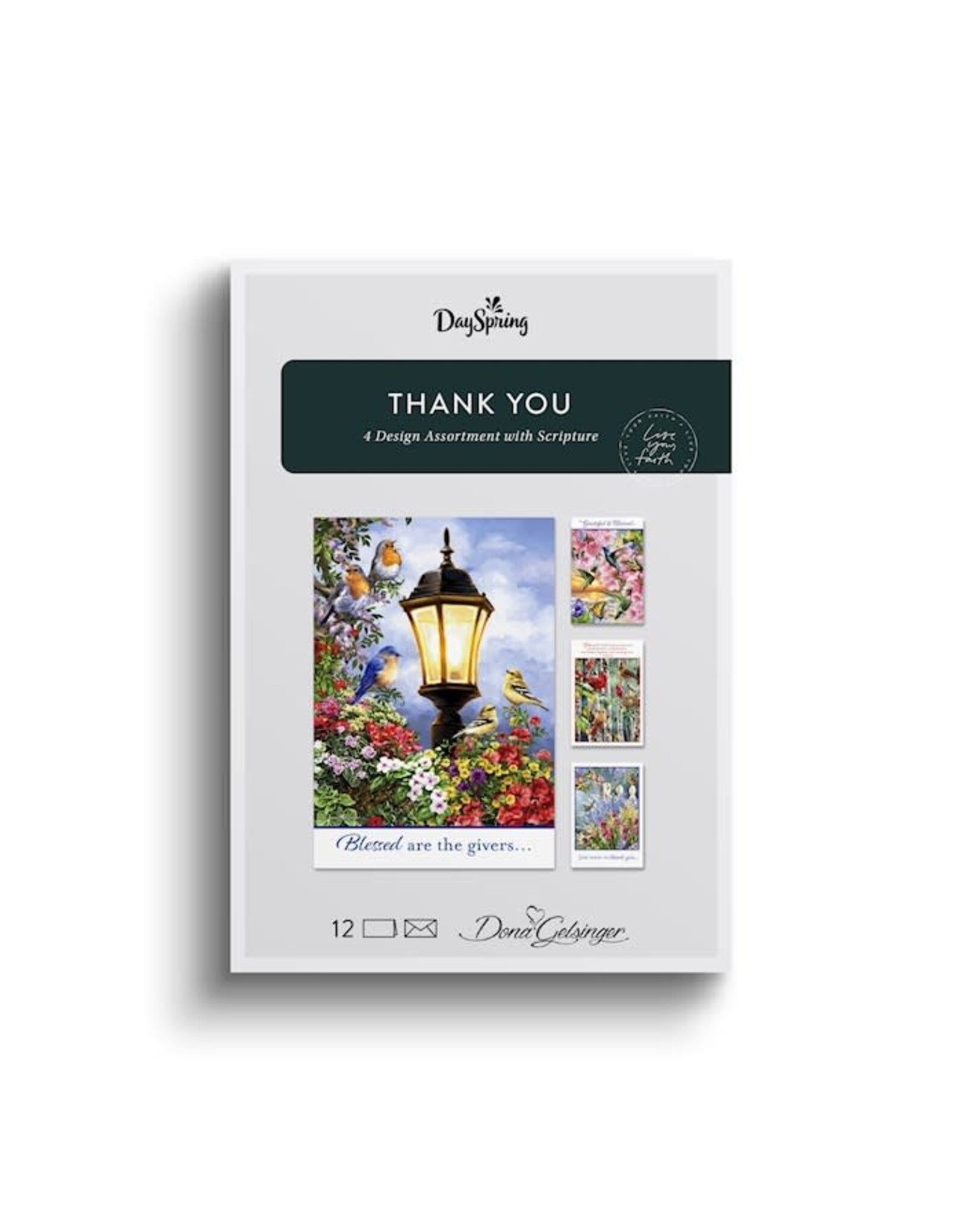 Thank-you - Donna Gelsinger - 12 boxed cards