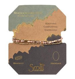 Delicate Stone - Rhodochrosite Gold