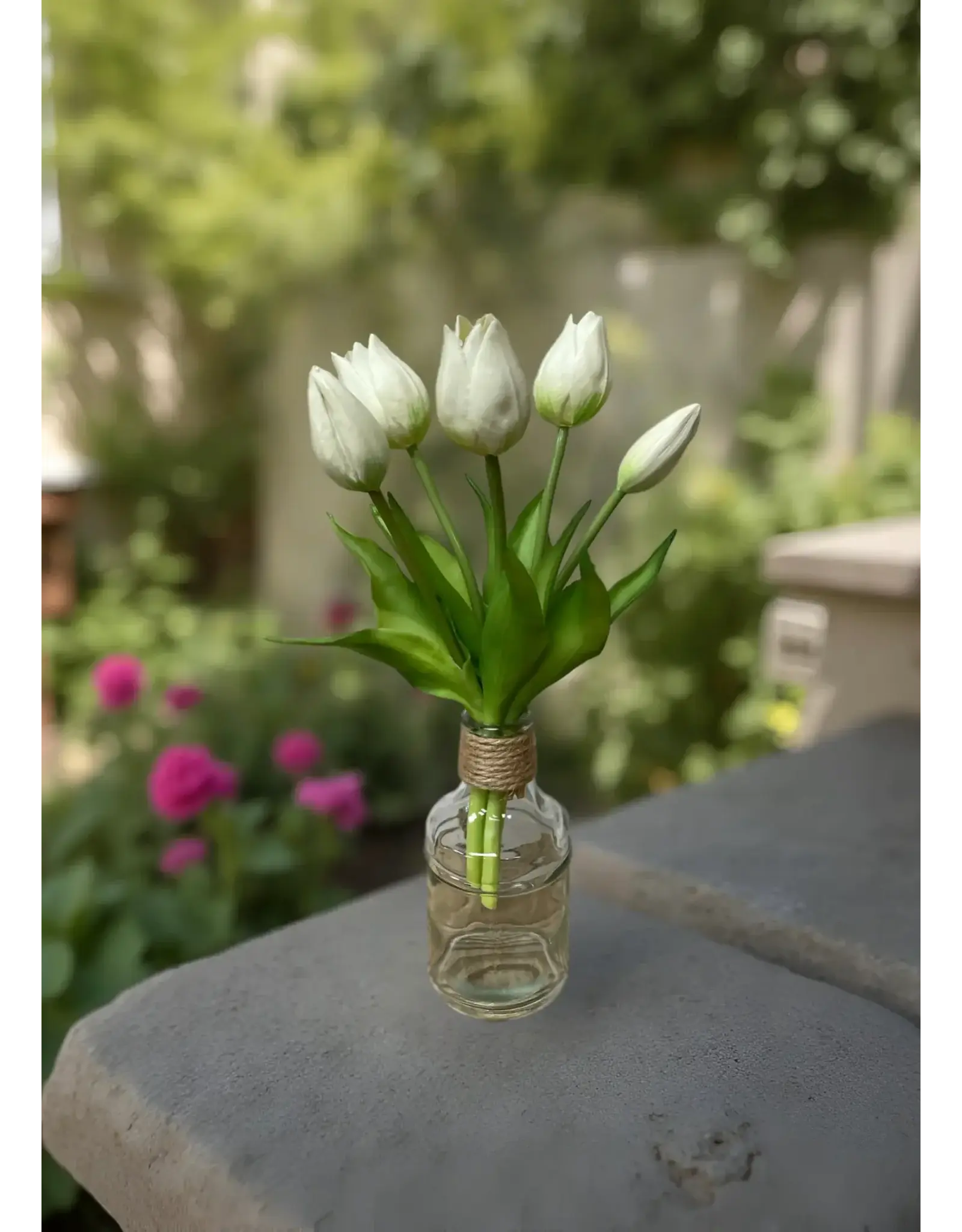 10" Fresh Touch Mini Tulip Bundle - White