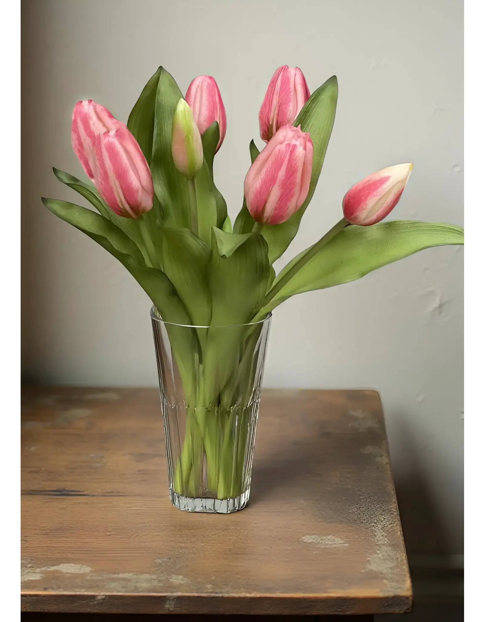 12" Fresh Touch Formosa Tulip Bundle - Cotton Candy Pink