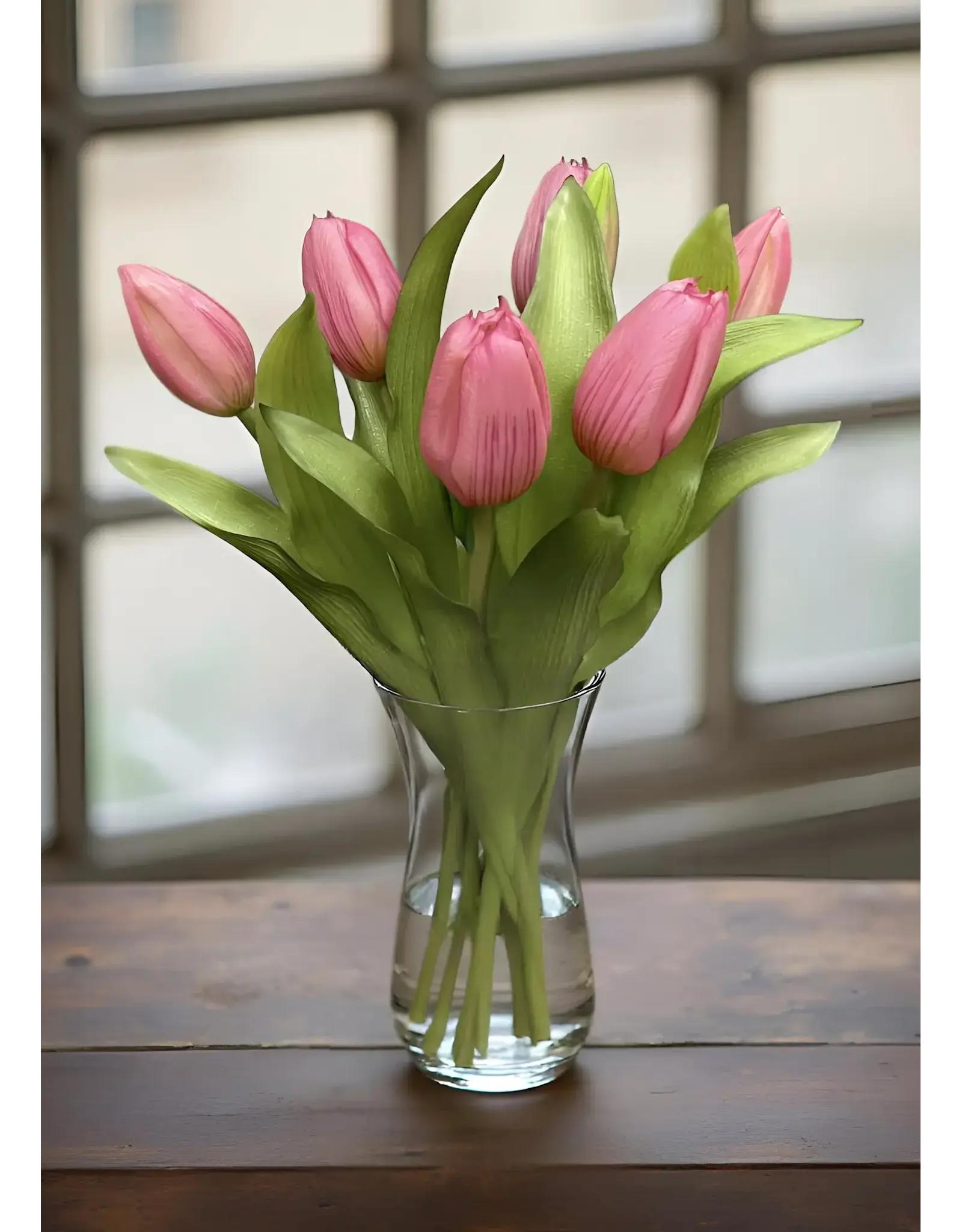 12" Fresh Touch Formosa Tulip Bundle - Deep Blush