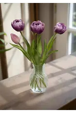 15" Fresh Touch Peony Tulip Bundle - Lavender/White