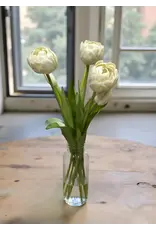 15" Fresh Touch Peony Tulip Bundle - White