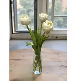 15" Fresh Touch Peony Tulip Bundle - White