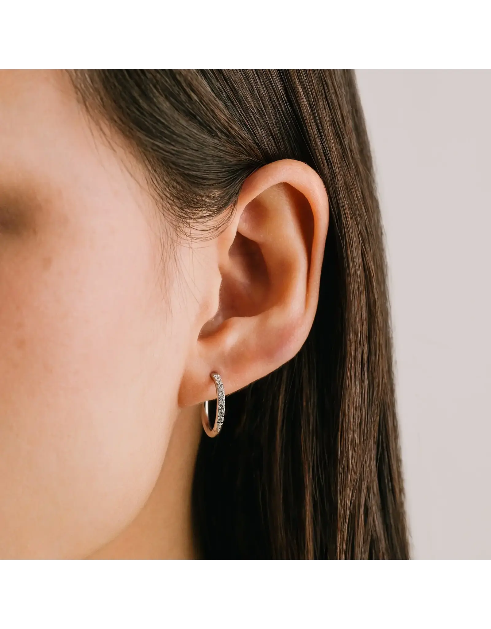 Evie 15mm Hoops - Silver