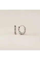 Evie 10mm Huggie Hoops - Silver