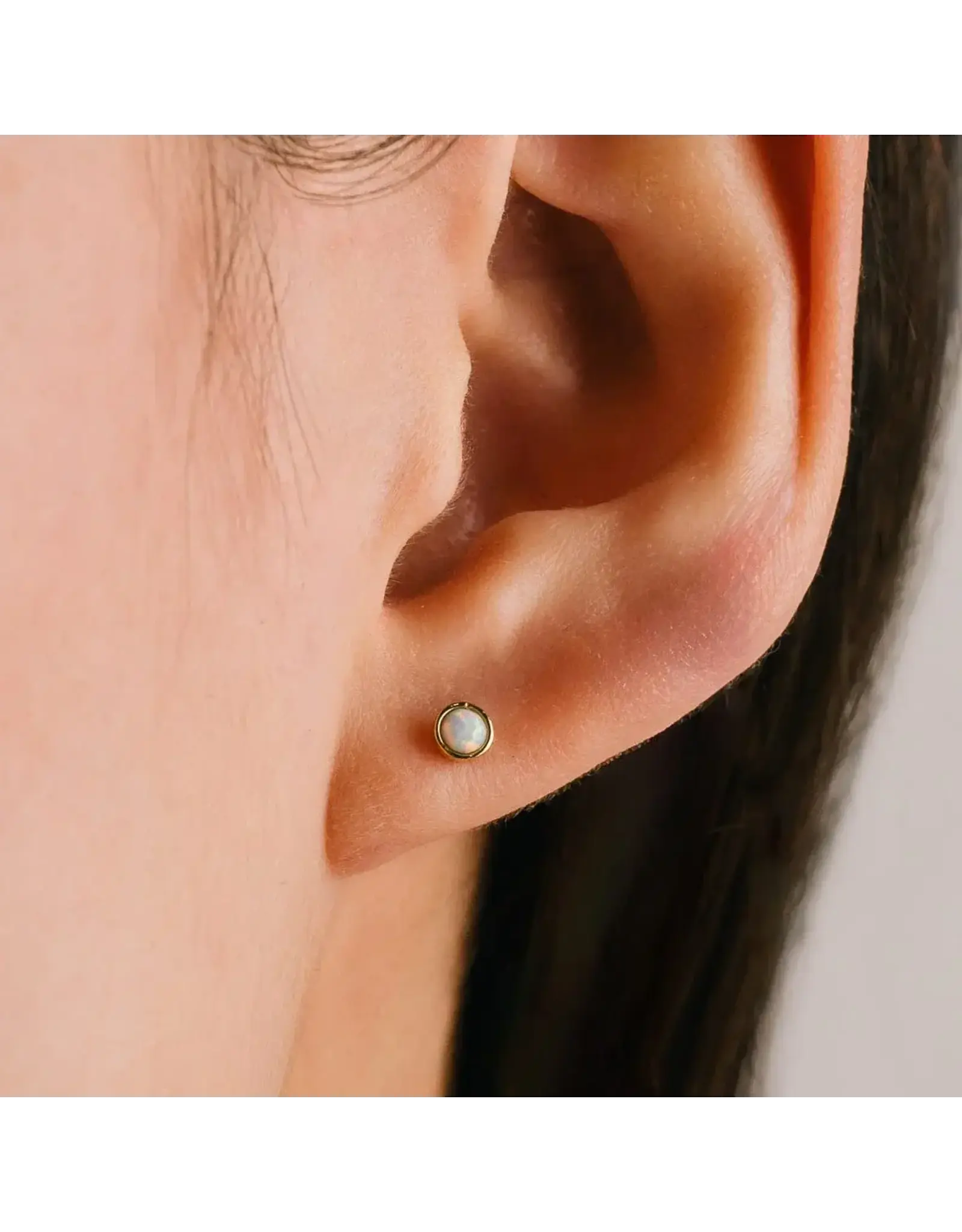 Opal Studs - Gold