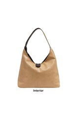 Charlene 3-in-1 Reversible Hobo - Black/Light Khaki