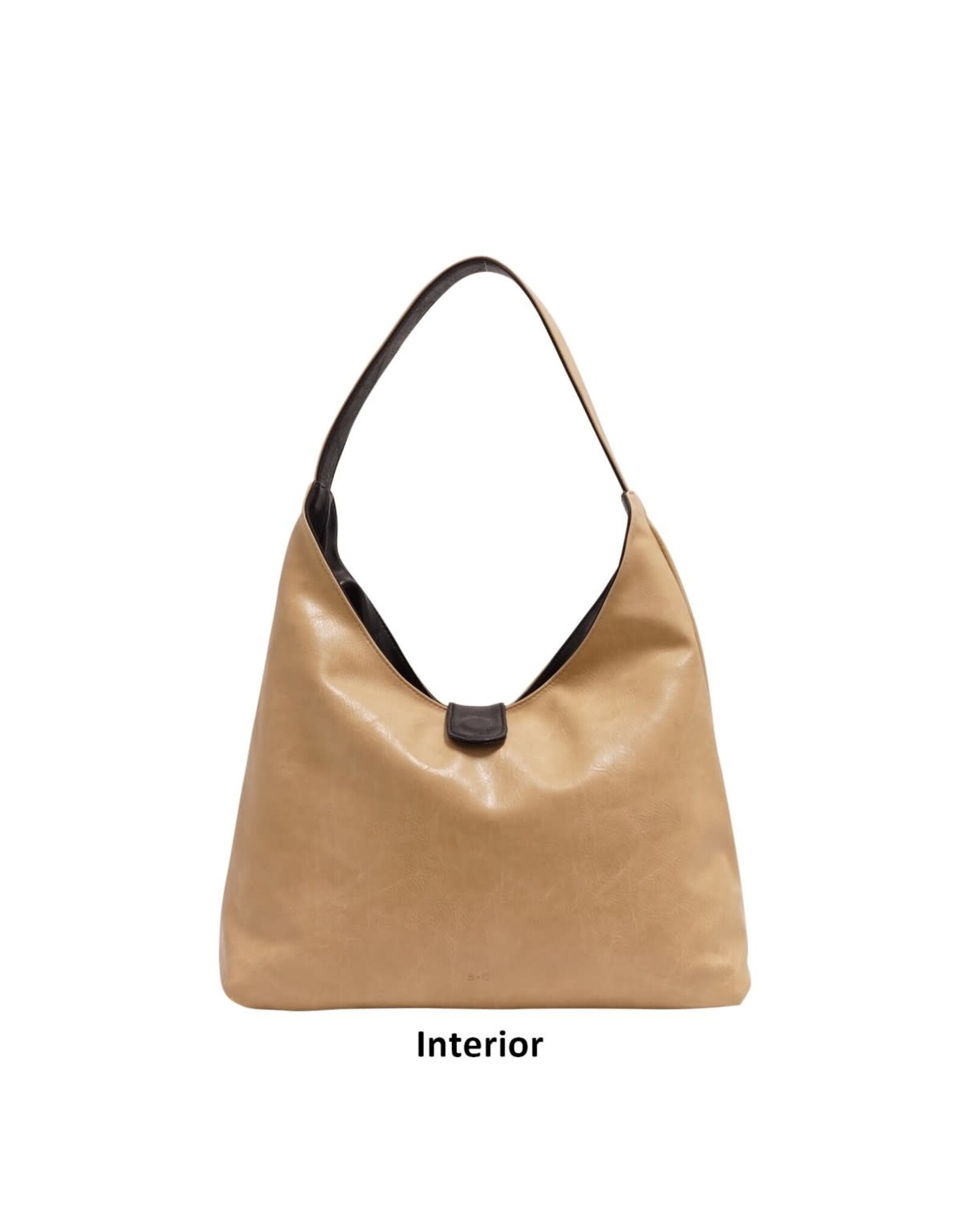 Charlene 3-in-1 Reversible Hobo - Black/Light Khaki